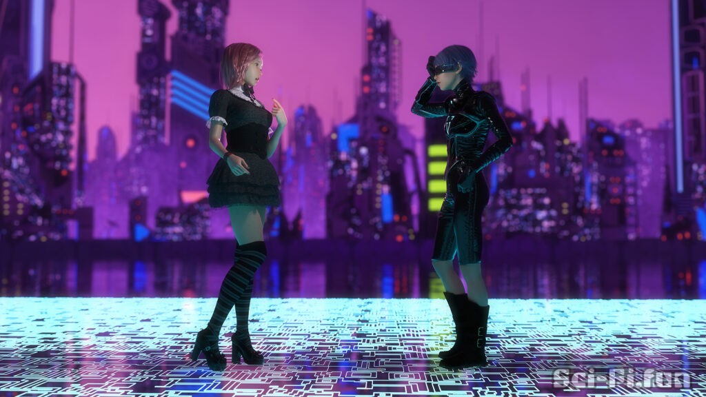 Boy and Girl Meet in Cyber
